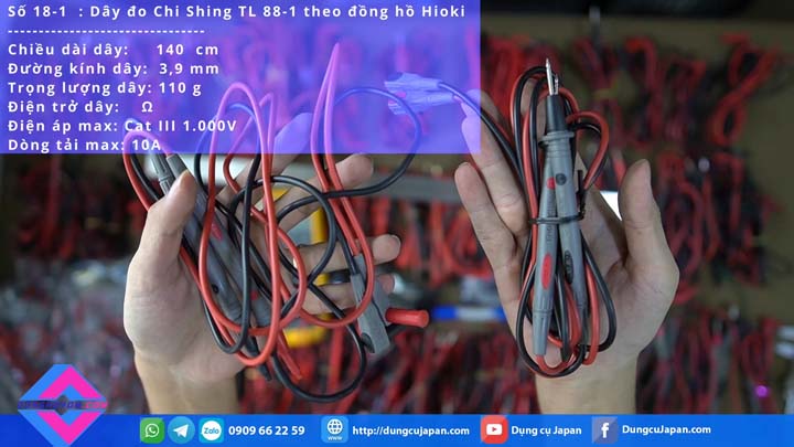 Dây đo đồng hồ vạn năng Chi-Shing TL 88-1